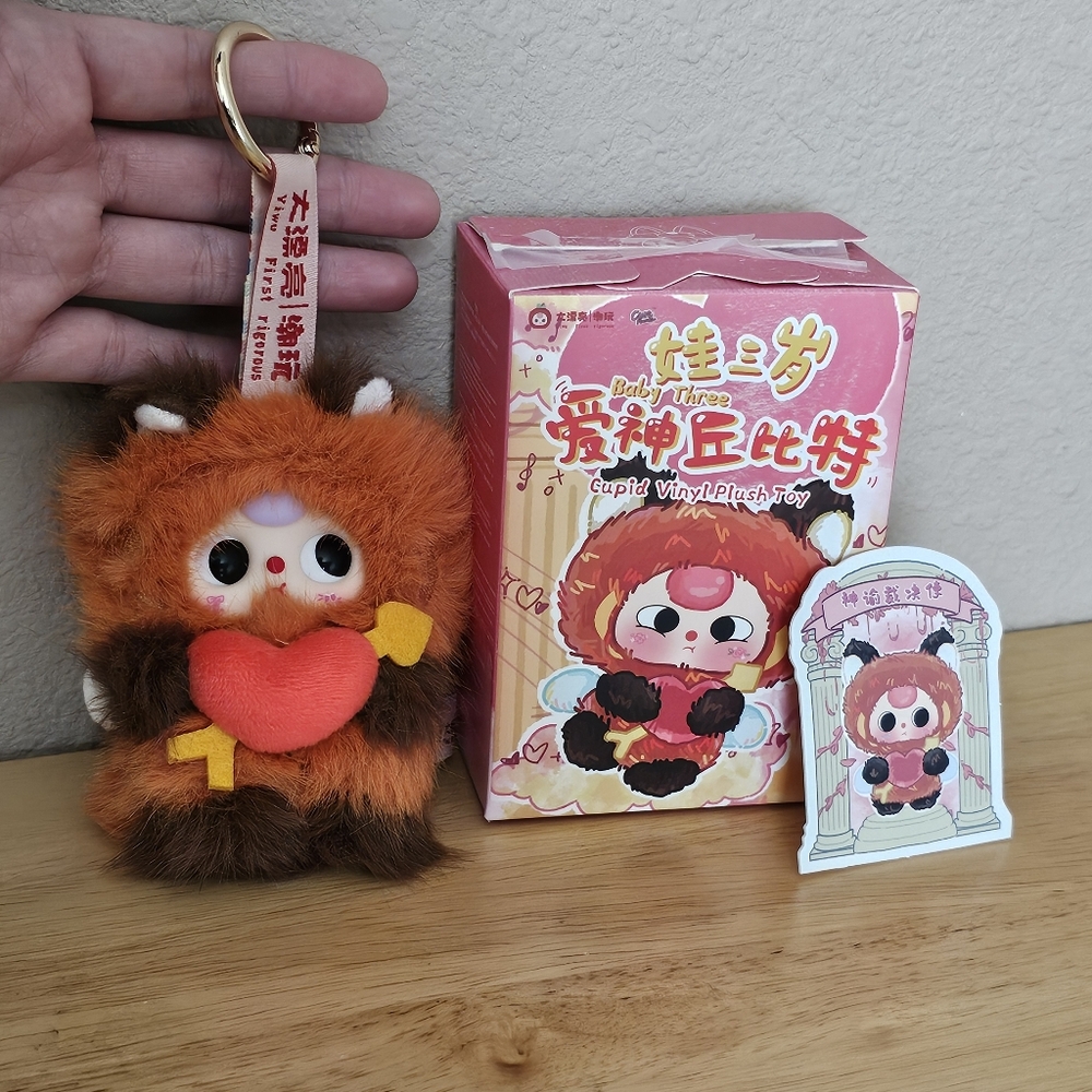 Baby Three Cupid Vinyl Dangler